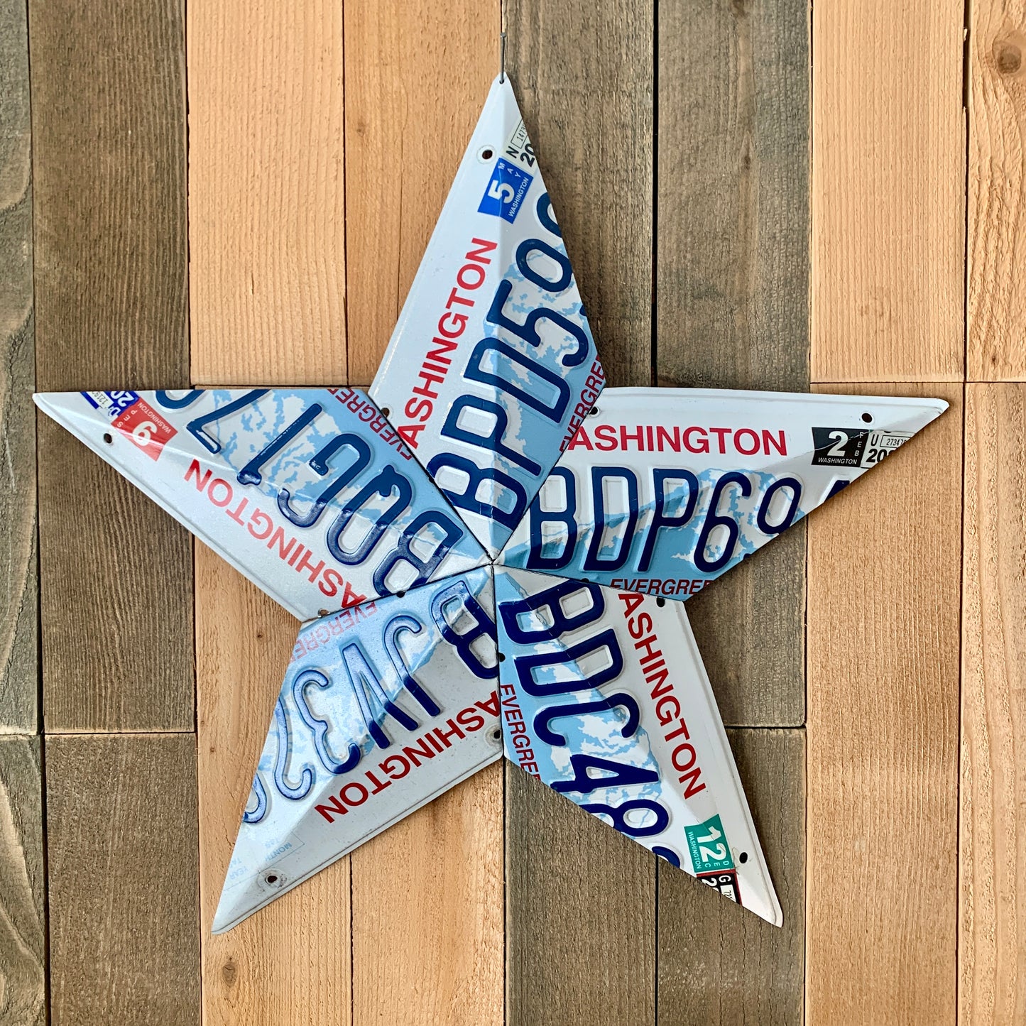 Washington State License Plate 5-point Star