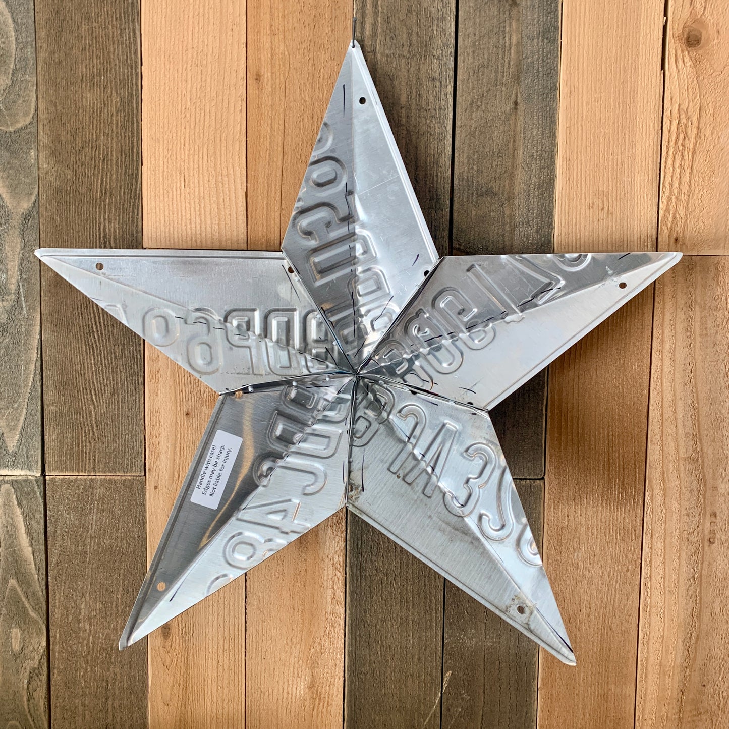 Custom License Plate Star - Your Choice - We provide license plates or we use your plates