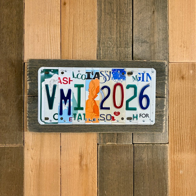 Personalized Graduation License Plate Sign – Custom College Name & Year Gift – Unique Grad Gift for Him or Her