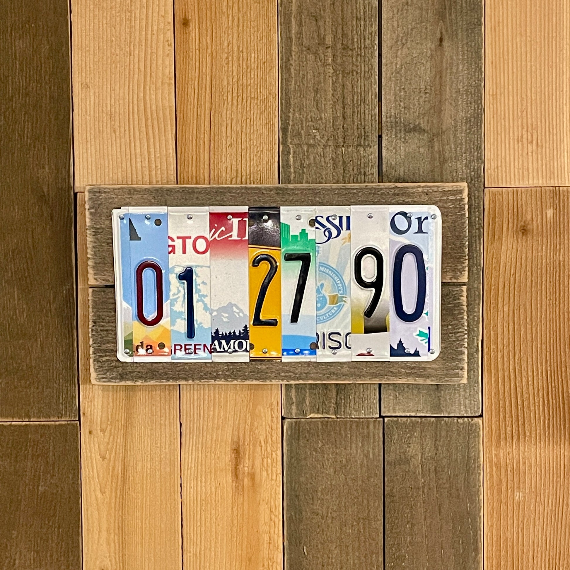 35 year anniversary gift for husband license plate