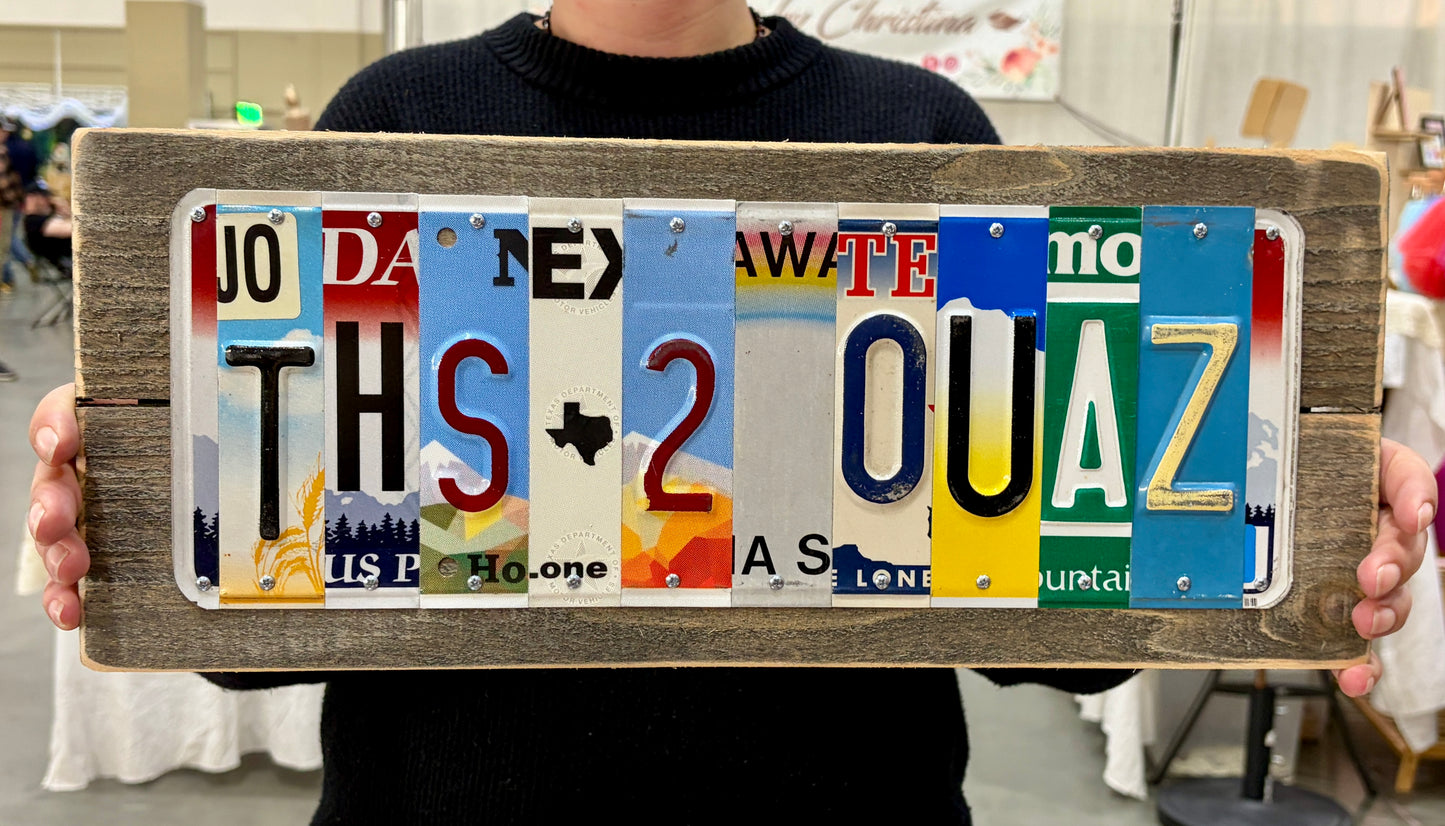 Personalized Graduation Gift for Him | Custom License Plate Sign for High School Senior Boy (Class of 2026)