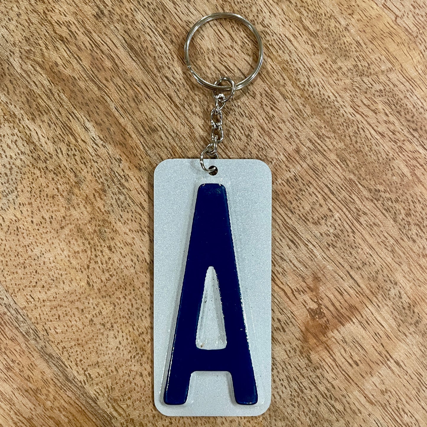 Personalized License Plate Letter Keychain – Transportation Birthday Party Favor – Car & Truck Theme – Custom Initial Gift for Kids