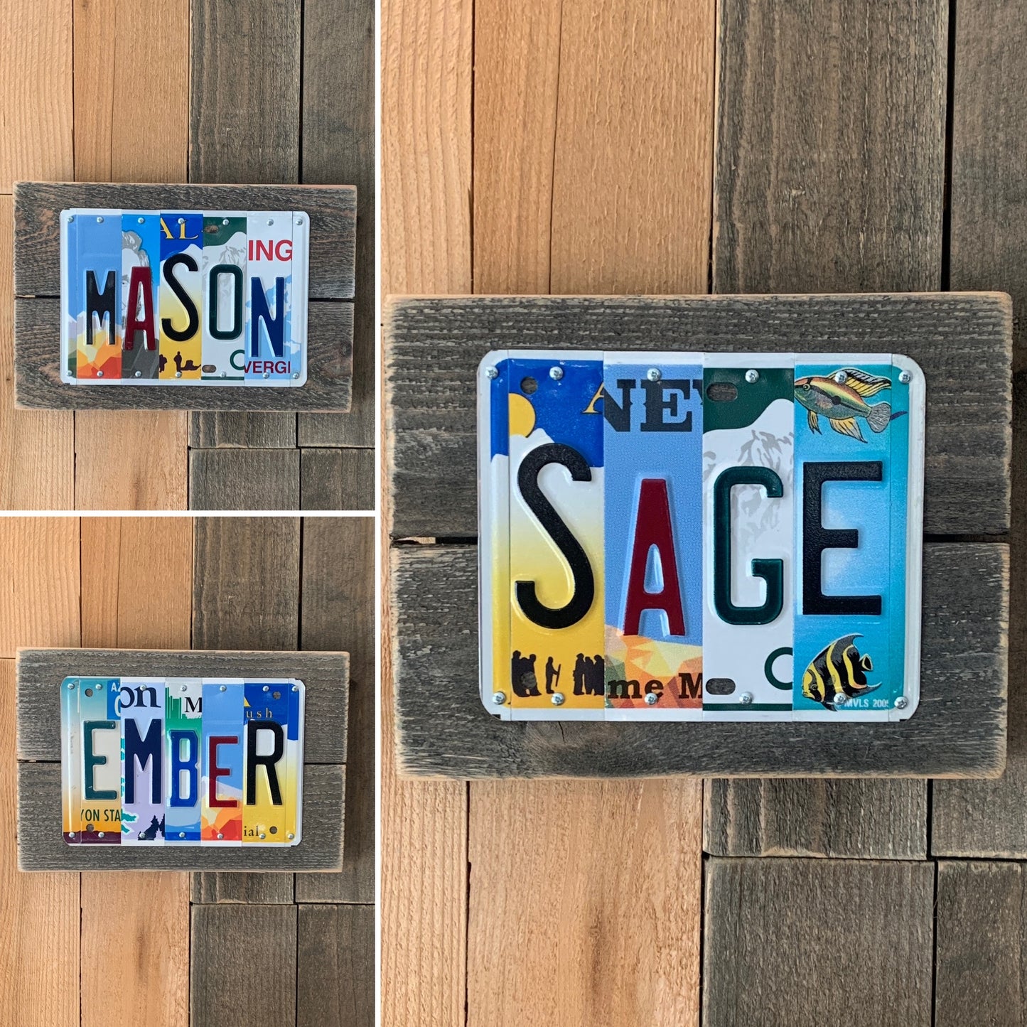 Custom License Plate Sign | Unique Gift Idea | Up to 18 Pieces