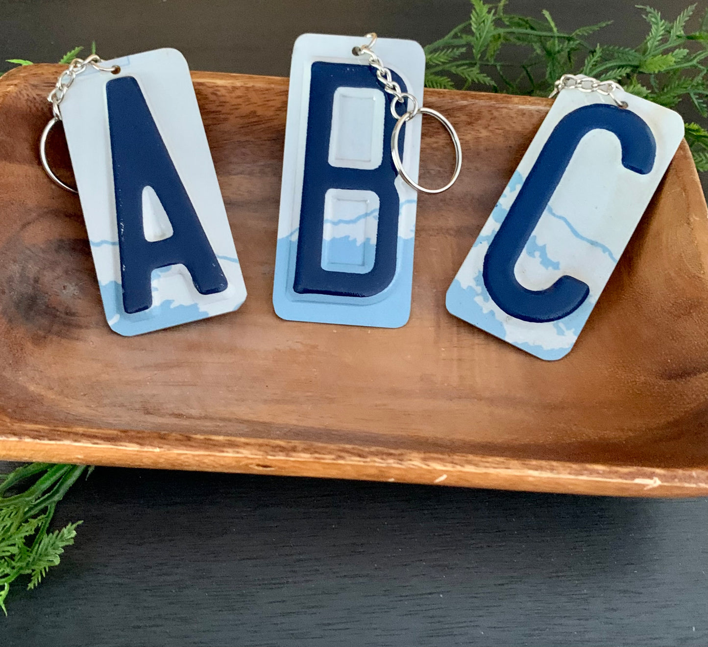 License Plate Letter Initial Keychain - Buy 2+ and get $1 off each at checkout.