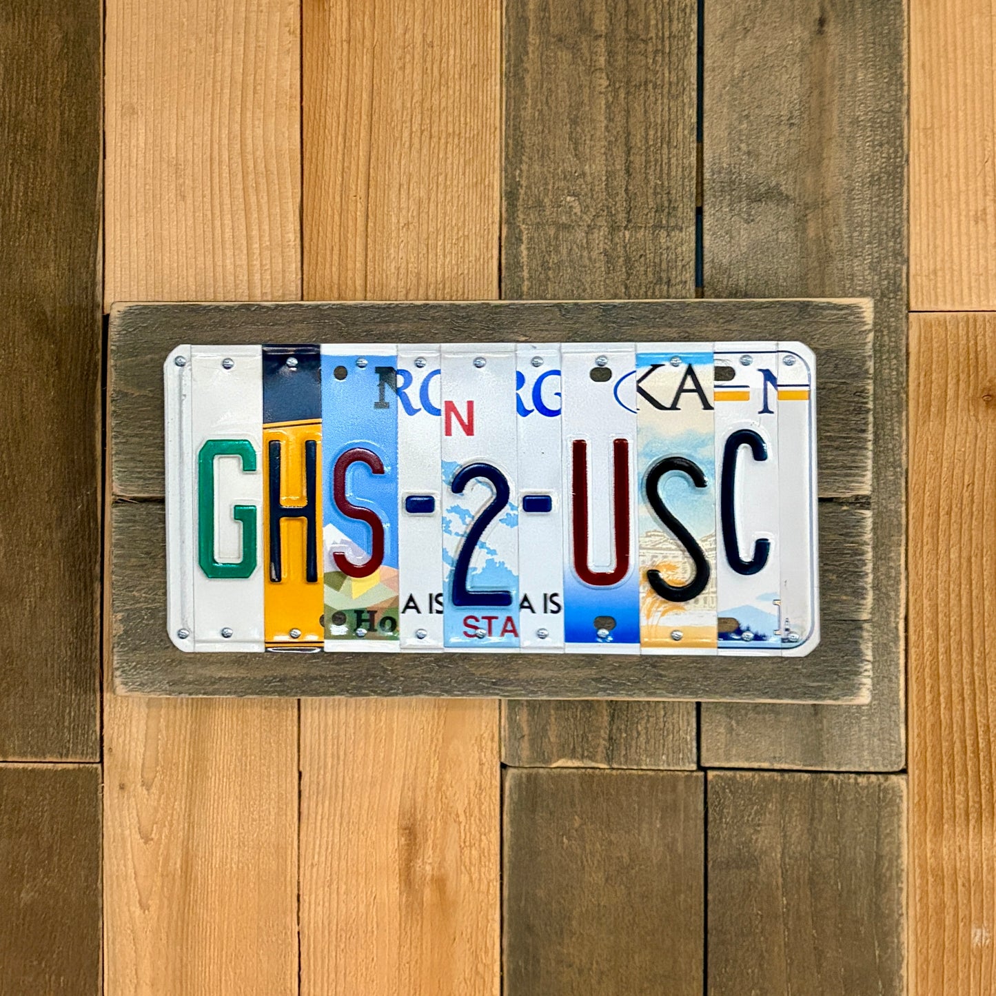 Personalized Graduation License Plate Sign – Custom College Name & Year Gift – Unique Grad Gift for Him or Her