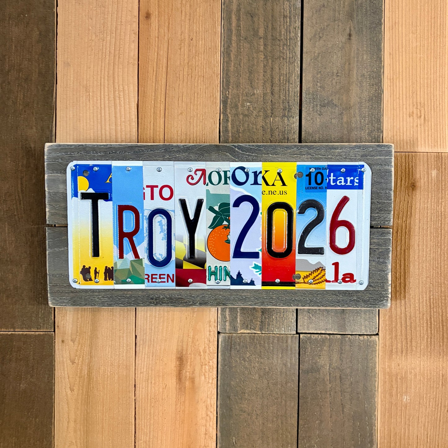 Personalized Graduation Gift for Him | Custom License Plate Sign for High School Senior Boy (Class of 2026)