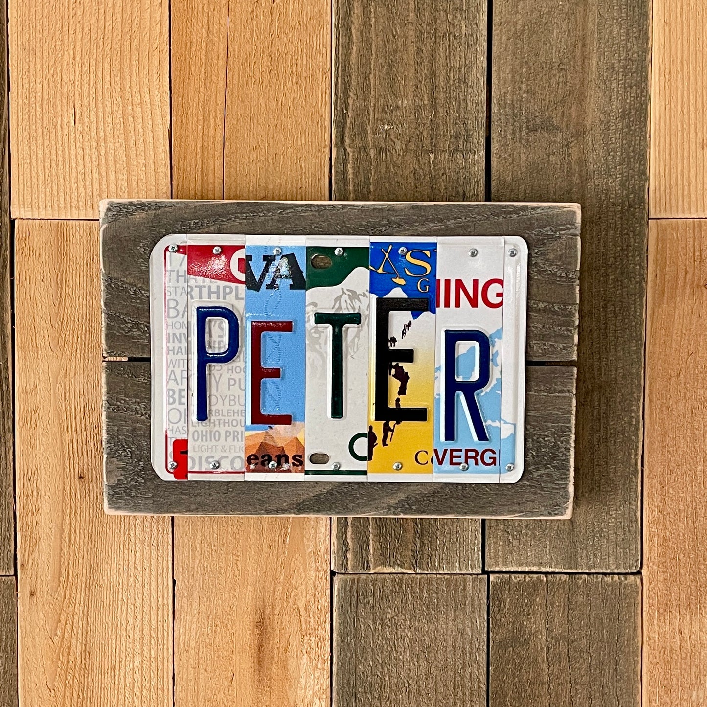 Custom License Plate Sign | Unique Gift Idea | Up to 18 Pieces